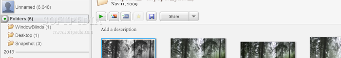 Showing the Picasa interface